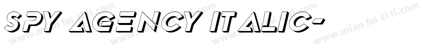 Spy Agency Italic字体转换